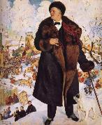 Boris Kustodiev Portrait of Fyodor Chaliapin china oil painting artist